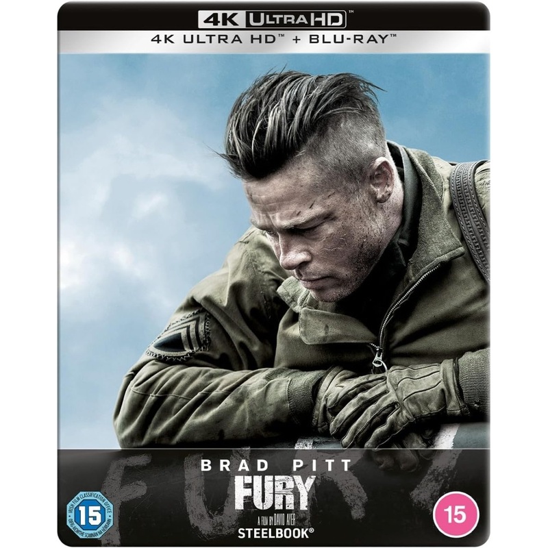 Fury (4K UHD, UK Limited Edition Steelbook, Region Free/B)