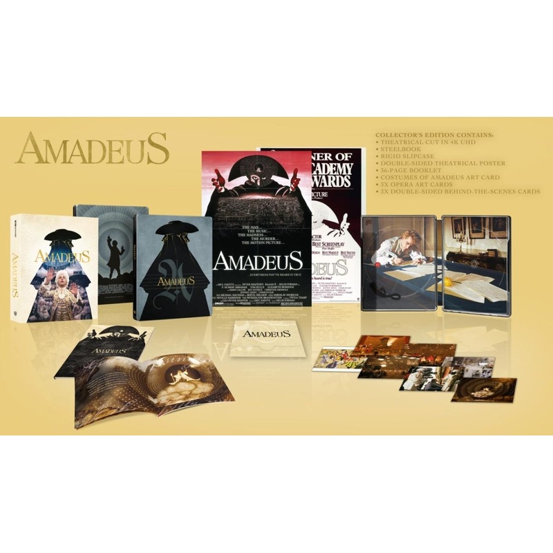 Amadeus (UK 4K UHD, Limited Collector's Edition Steelbook, Region Free) *one per customer