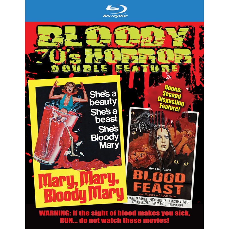 Bloody 70's Horror Double Feature: Mary, Mary, Bloody Mary + Ren Cardona's Blood Feast
