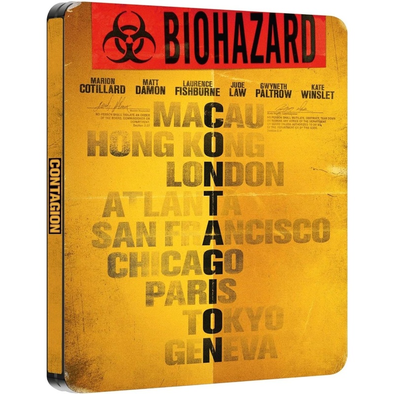 Contagion (UK 4K UHD, Limited Edition Steelbook, Region Free)