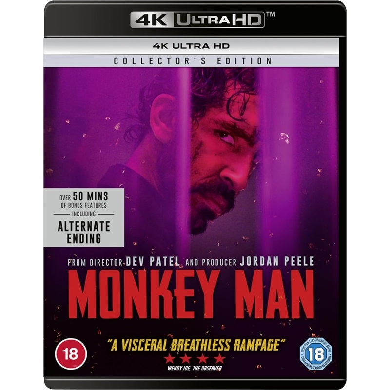 Monkey Man (UK 4K UHD, Region Free) w/SLIP