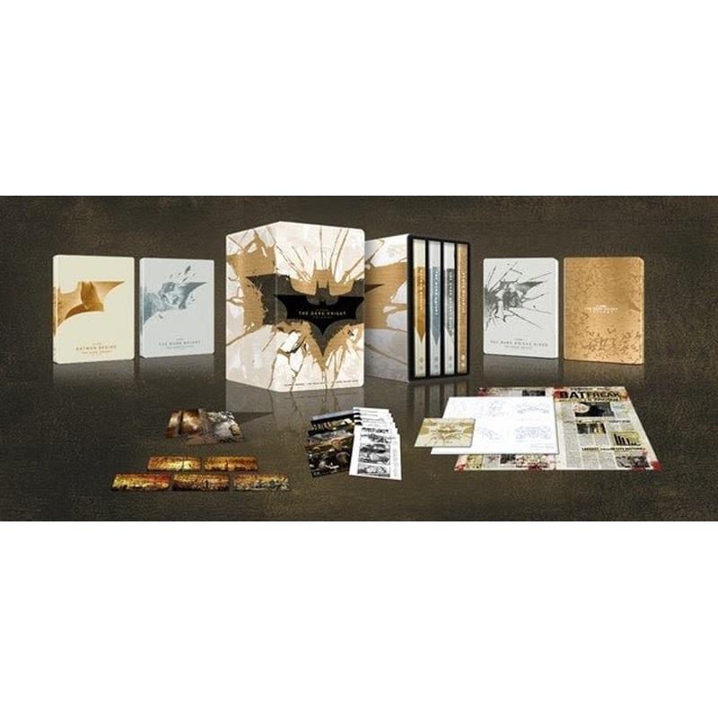 Batman: The Dark Knight Trilogy (4K UHD, UK Limited Edition Steelbook Set, Region Free) *see note