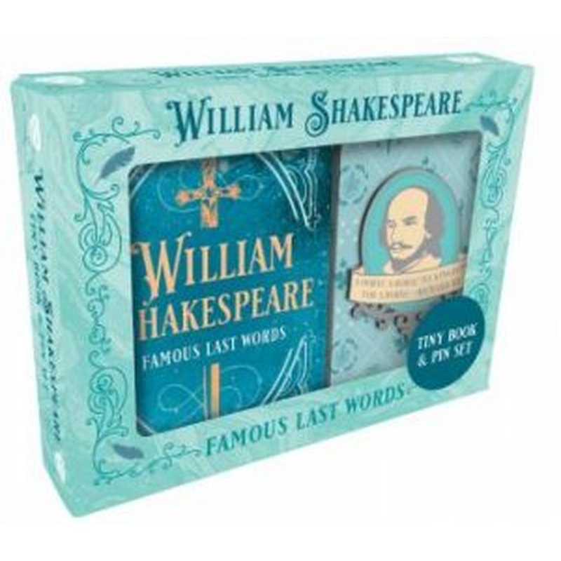 William Shakespeare Tiny Book and Pin Set