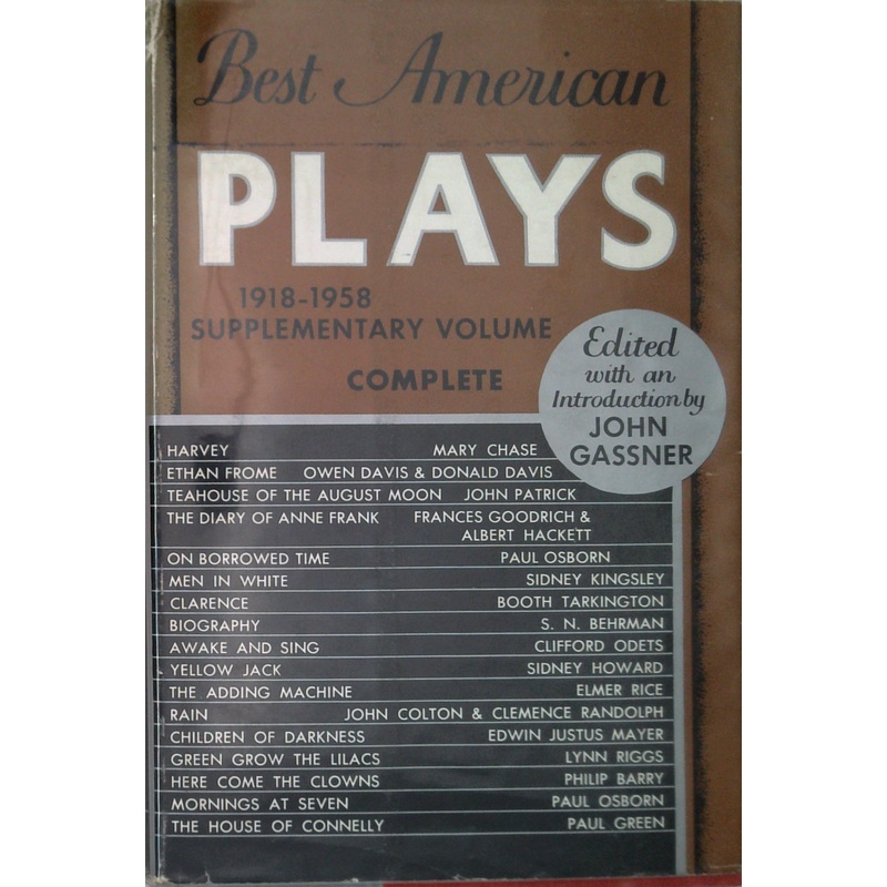 Best American Plays: Supplementary Volume 1918-1958