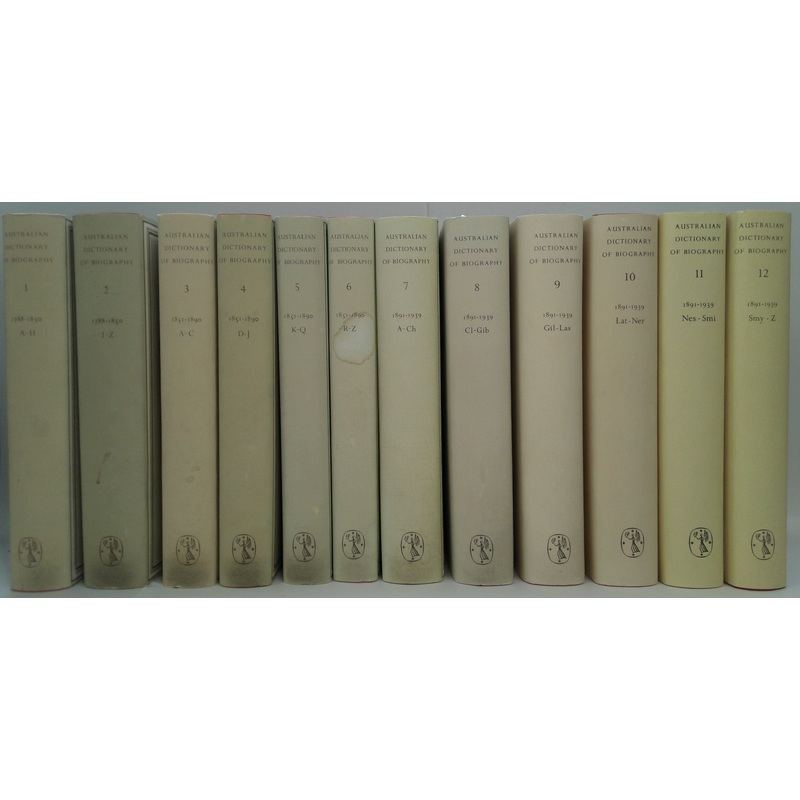 Australian Dictionary Of Biography (12-Volume Set)