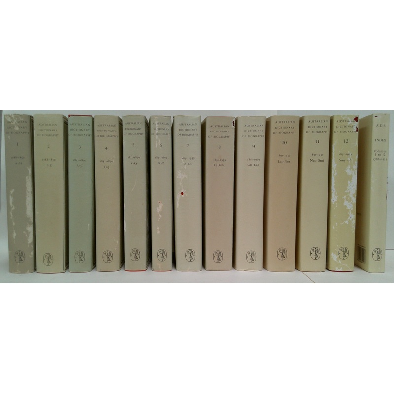 Australian Dictionary Of Biography ( 13-Volume Set)