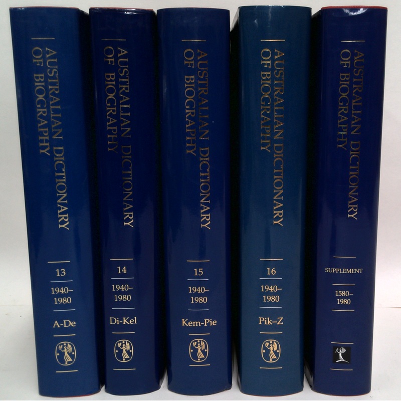 Australian Dictionary Of Biography (Five-Volume Set)