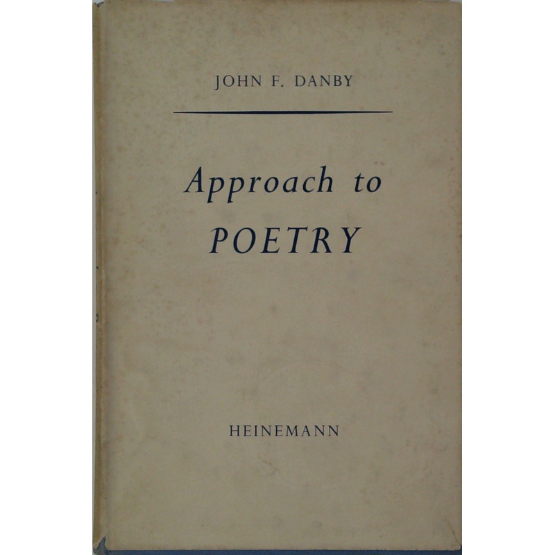 Approach To Poetry
