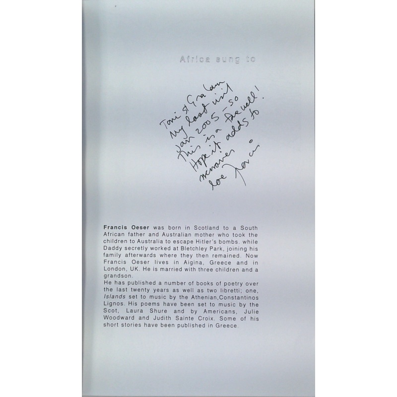 Africa Sung To [SIGNED]