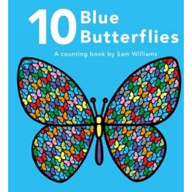 10 Blue Butterflies