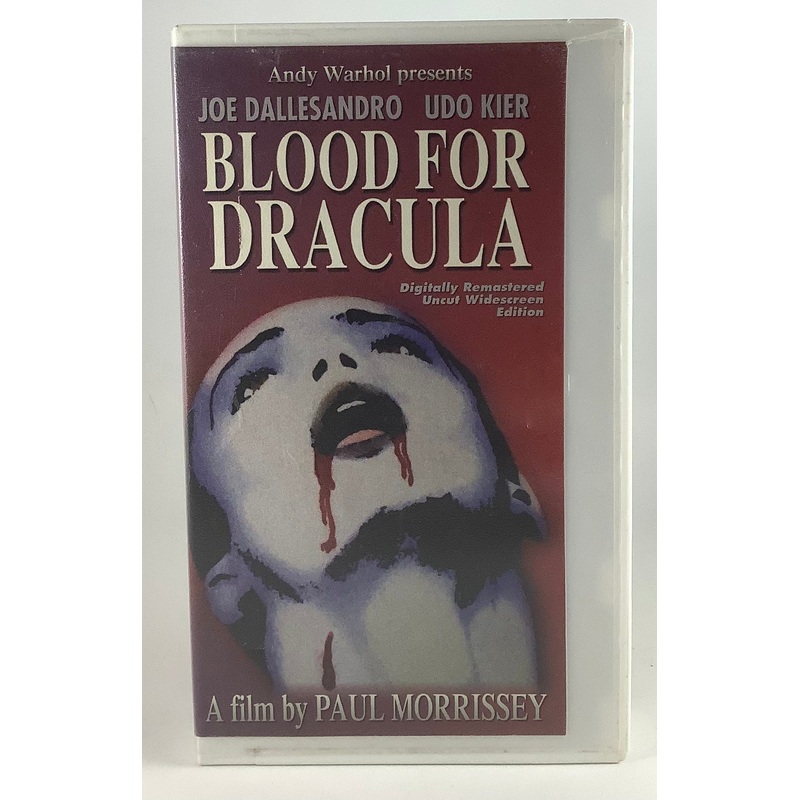 Blood for Dracula Cut Box VHS