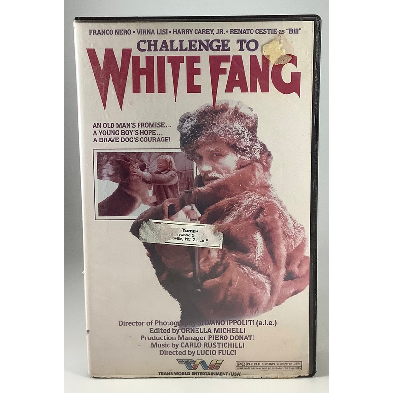 Challenge To White Fang Clam shell VHS