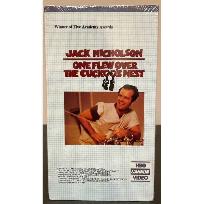 One Flew Over The Cuckoo's Nest (HBO/Cannon) VHS SEALED