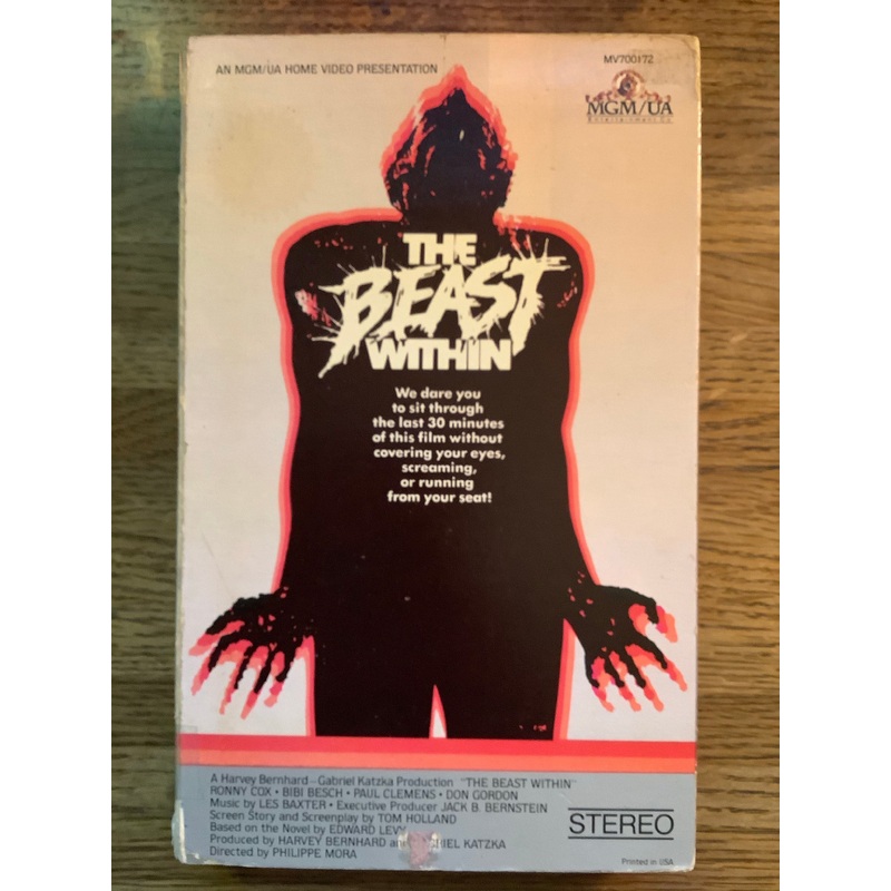 The Beast Within VHS (Book Box)