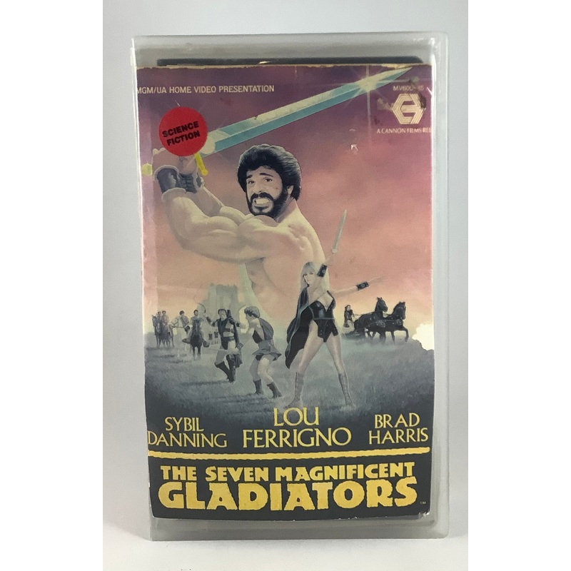 The Seven Magnificent Gladiators Cut Box VHS