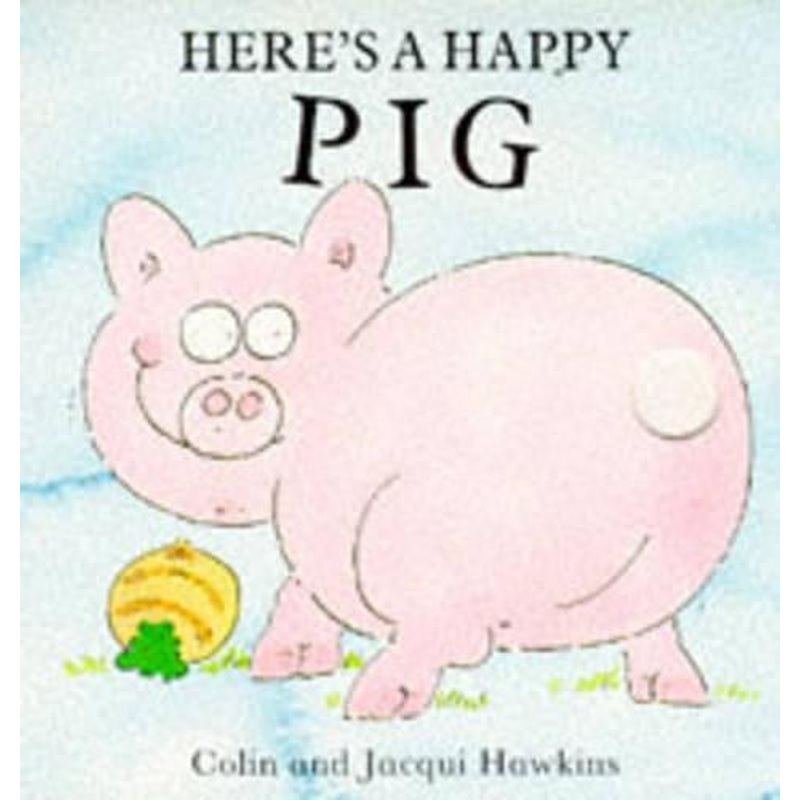 Heres a Happy Pig (Fingerwiggle Board Books)