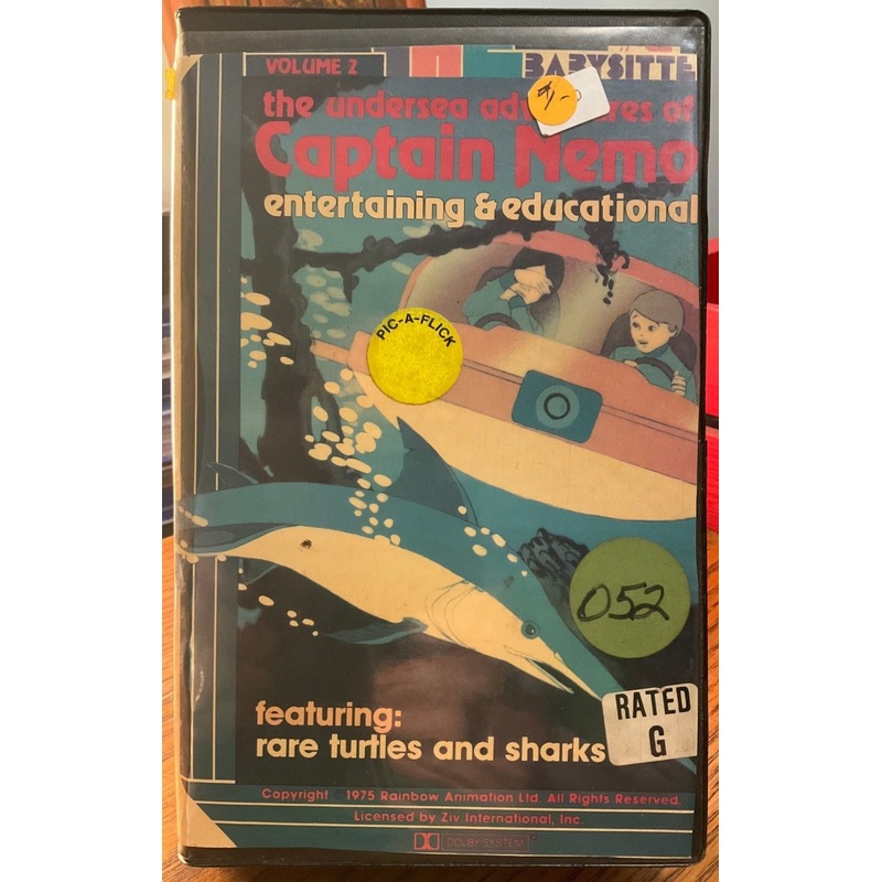 The Undersea Adventures of Captain Nemo VOLUME 2 *EX-RENTAL* CLAMSHELL (VHS)