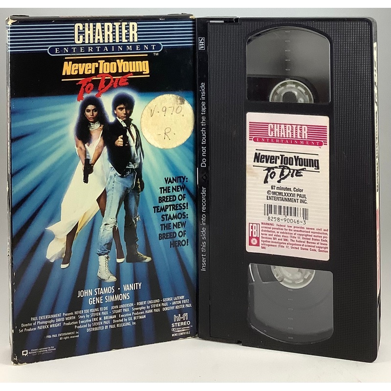 Never Too Young to Die VHS