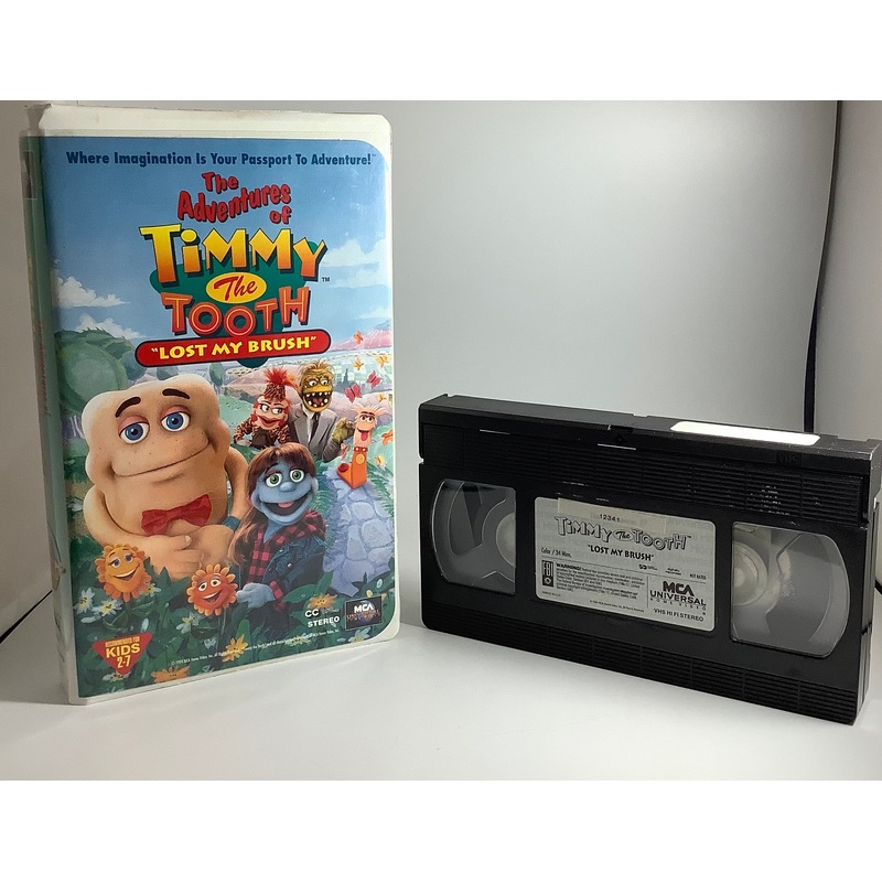 The Adventures of Timmy the Tooth "Lost my Brush" (Clamshell) VHS