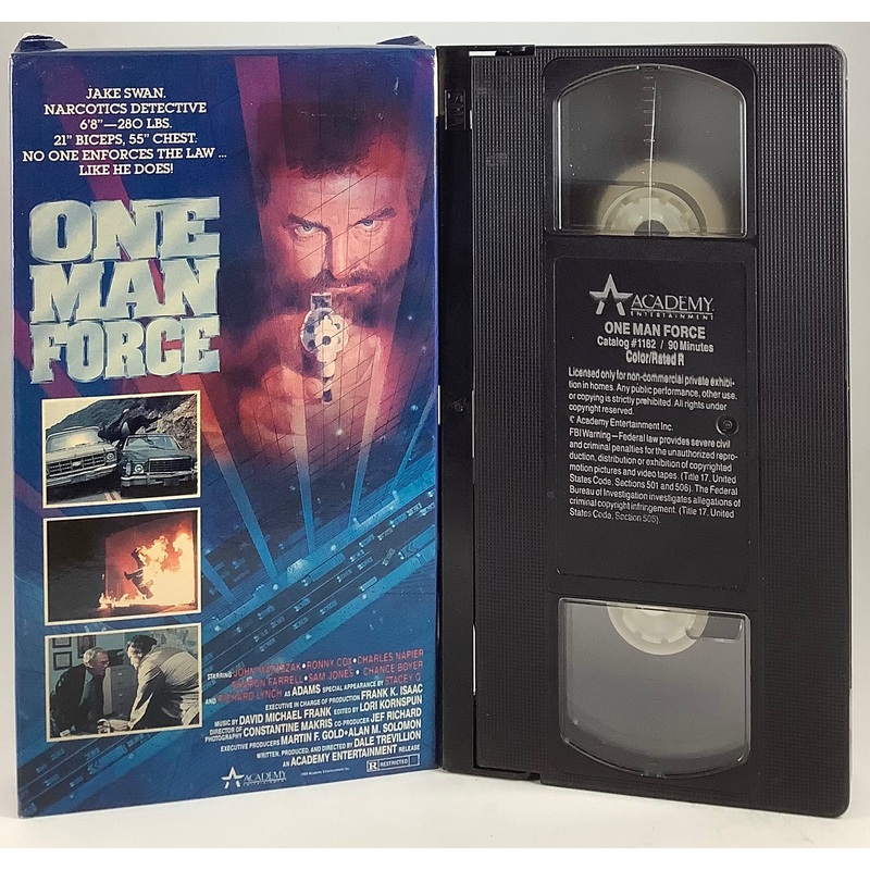 One Man Force VHS