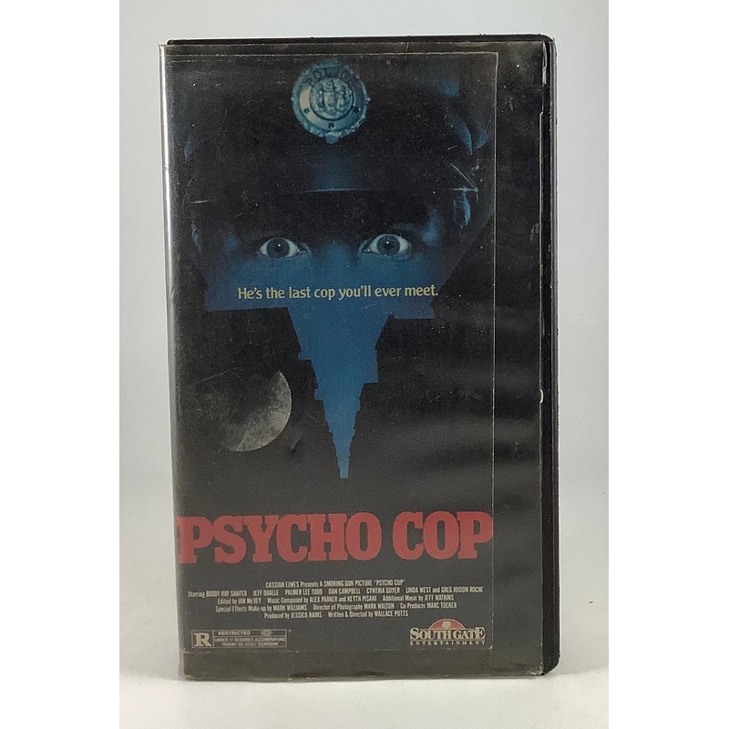 Psycho Cop Cut box VHS