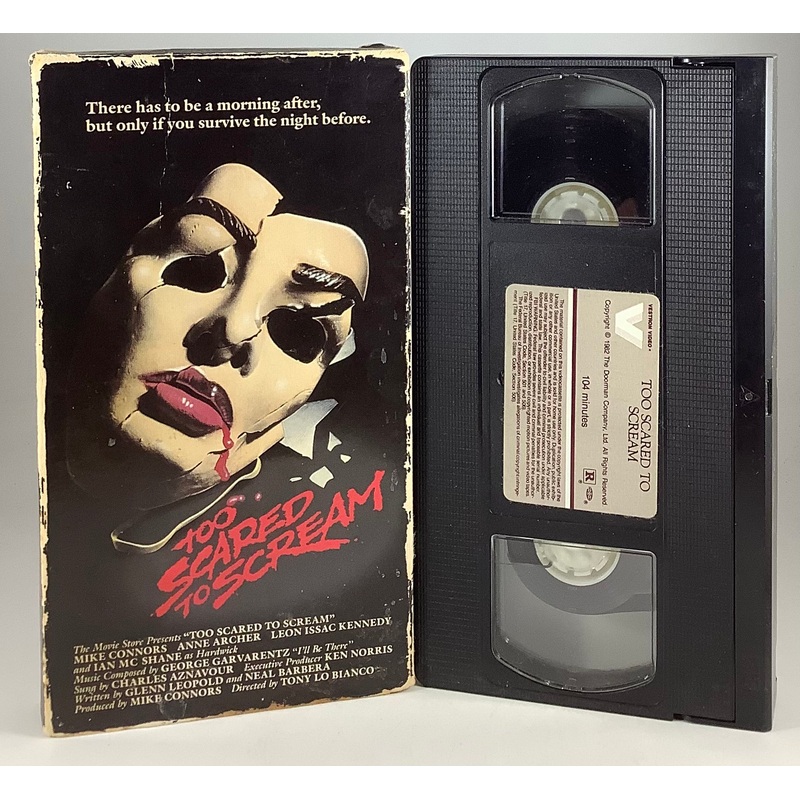 Too Scared to Scream VHS