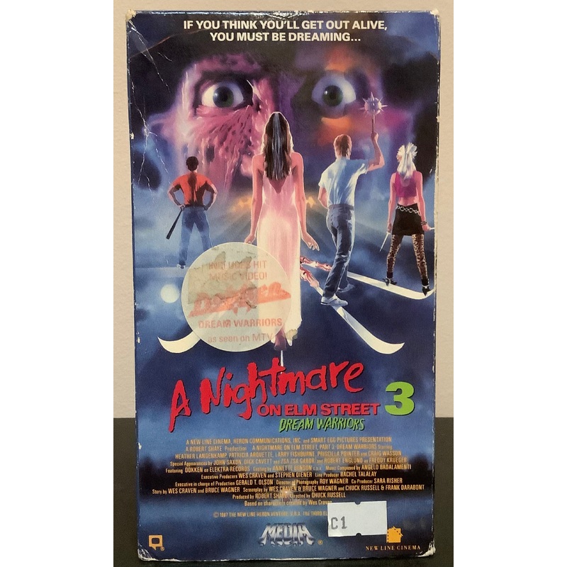 A Nightmare On Elm Street 3: The Dream Warriors (Media/ Video Treasures) VHS