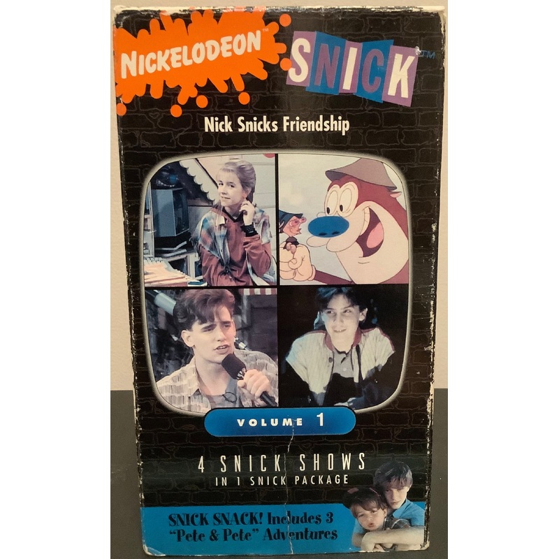 Nickelodeon Snick - Nick Snicks Friendship (Orange Cassette) VHS