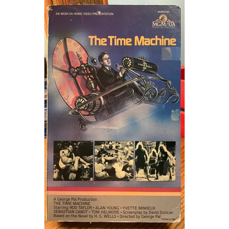The Time Machine (1960) BOOK BOX VHS  *FORMER RENTAL*
